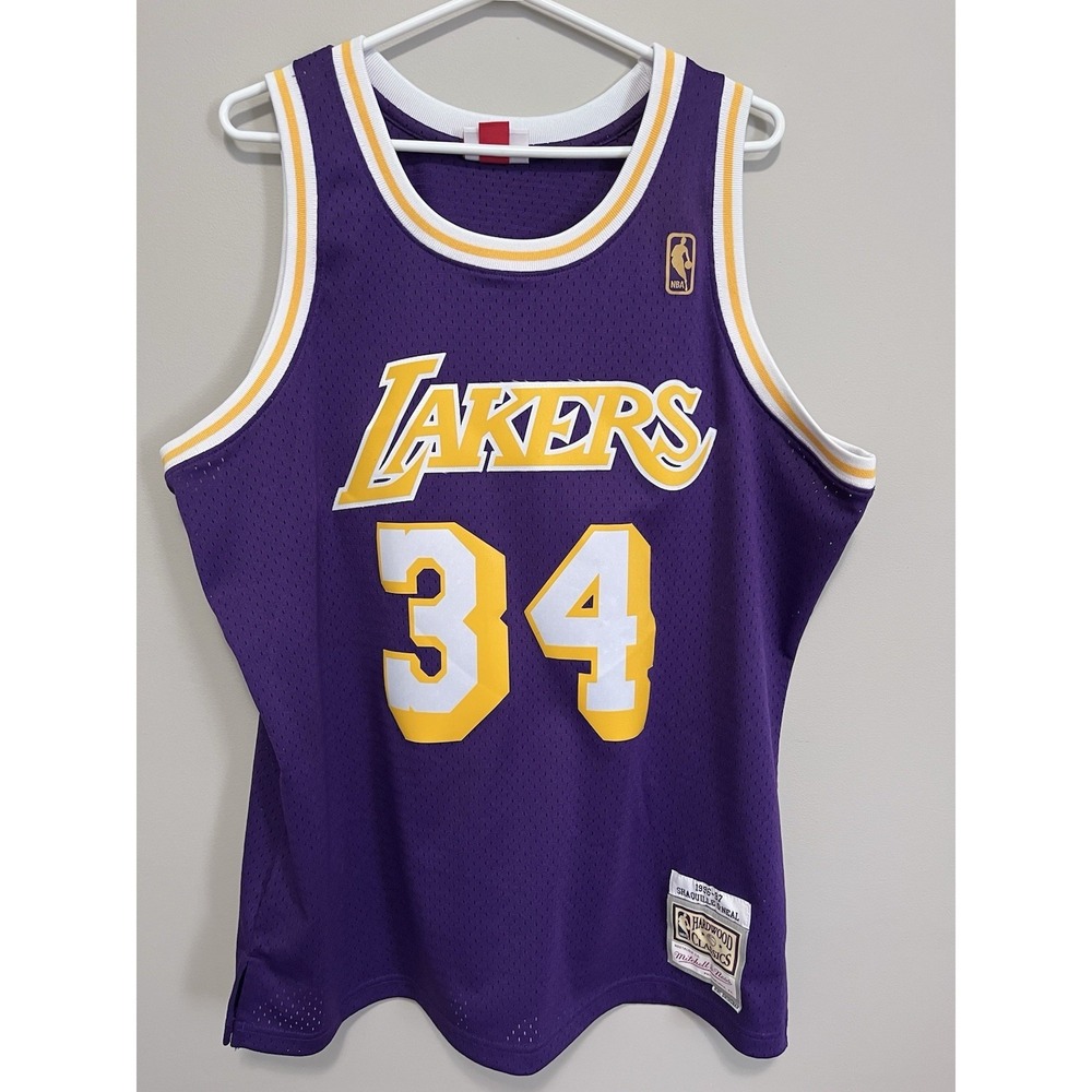 Mitchell & Ness NBA Swingman Shaquille O'neal Jersey Purple Lakers 96-97 Men XL
